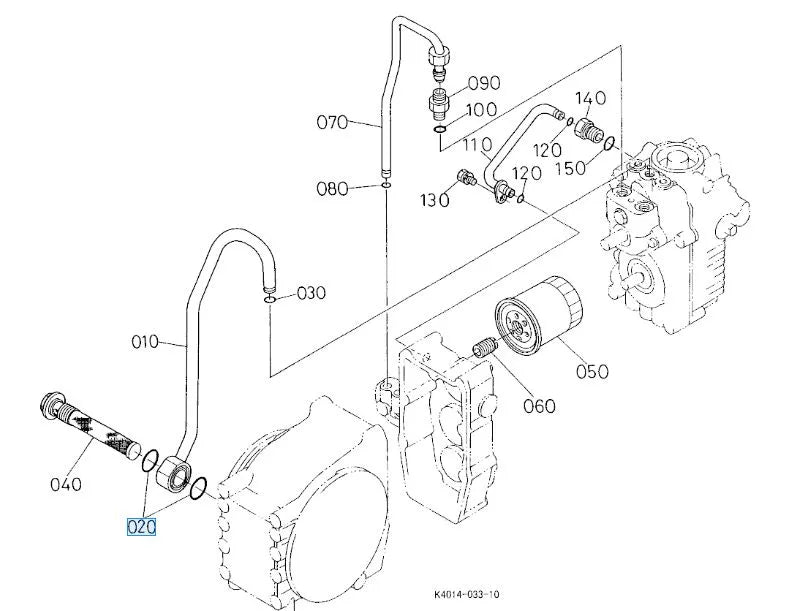04811-10300 Kubota O Ring - Hydraulic & Engine Seal for Tractors and Mowers