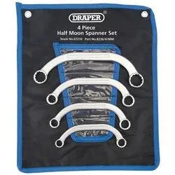 Draper Half Moon (obstruction) Ring Spanner Set (4 Piece)