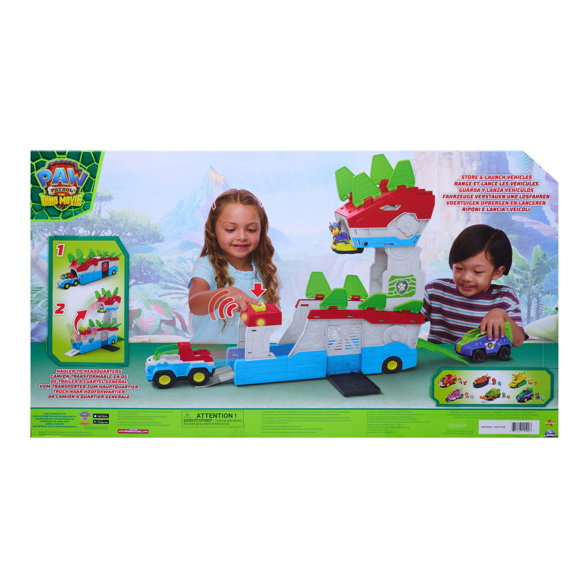 PAW Patrol The Dino Movie Playset Dino Mobile Headquarters