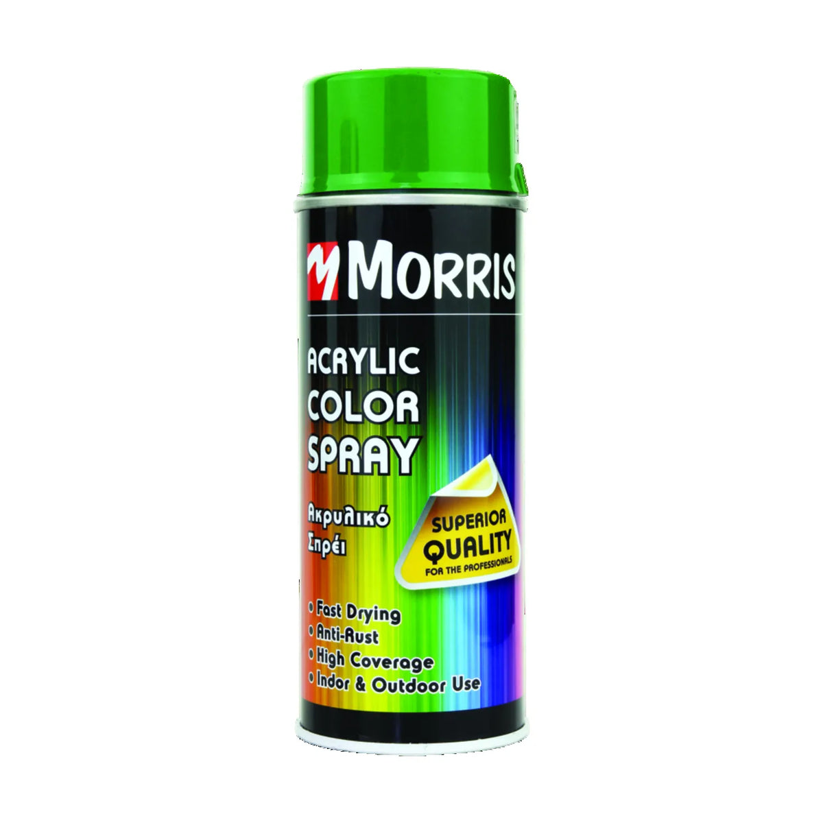 Morris High Gloss Acrylic Spray Paint Green 400ml - RAL 6018