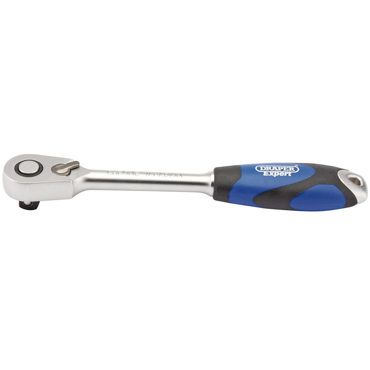 Draper 60 Tooth Micro Head Reversible Soft Grip Ratchet, 1/2" Sq. Dr.