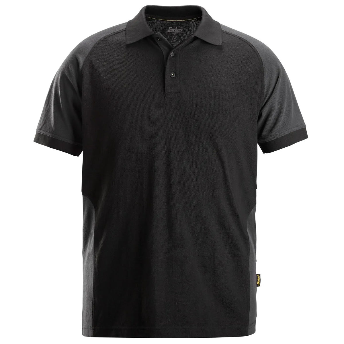 Snickers Two Coloured Polo Shirt Black/Steel Grey