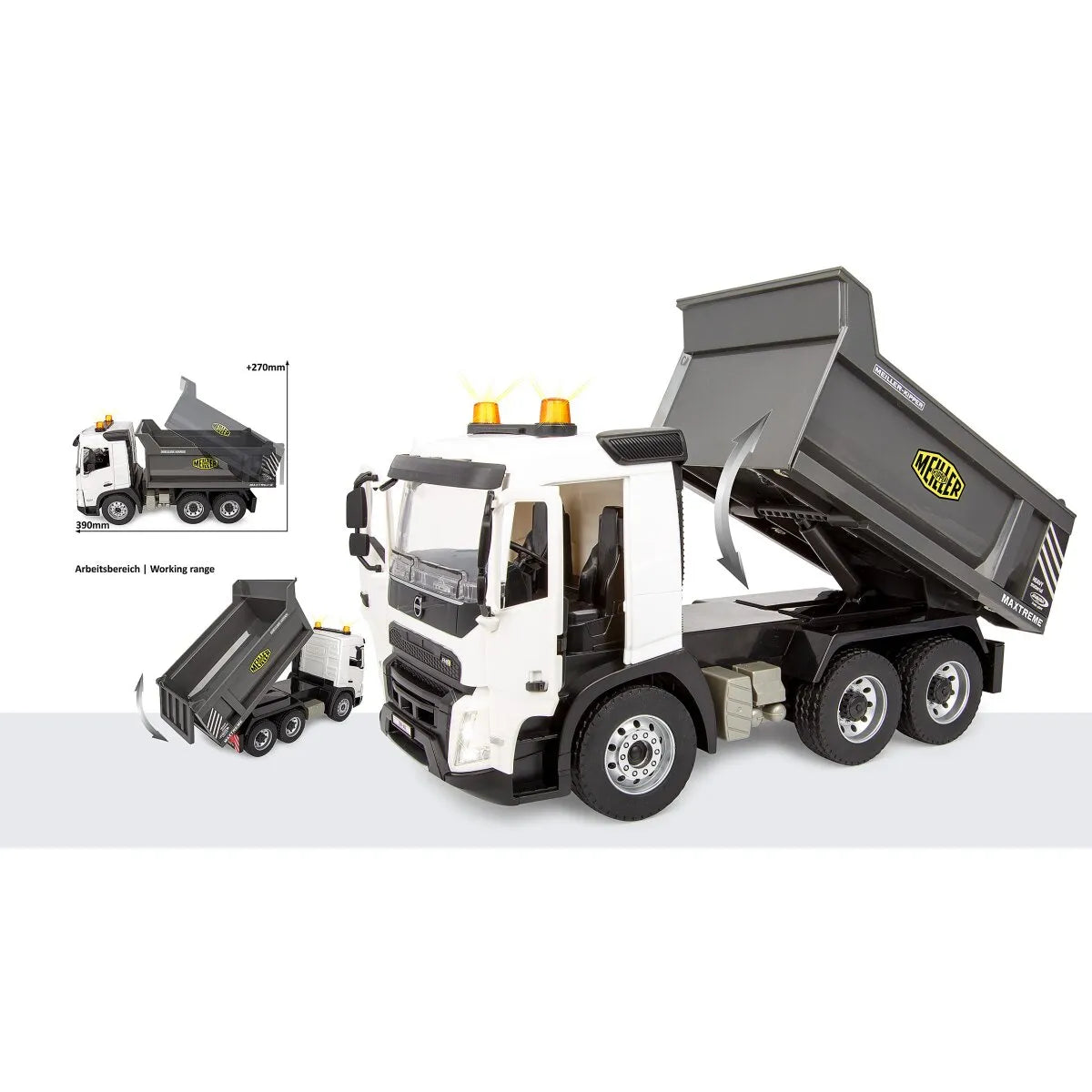 Jamara Volvo Dump Truck 1:20 RC Remote Control Construction Truck