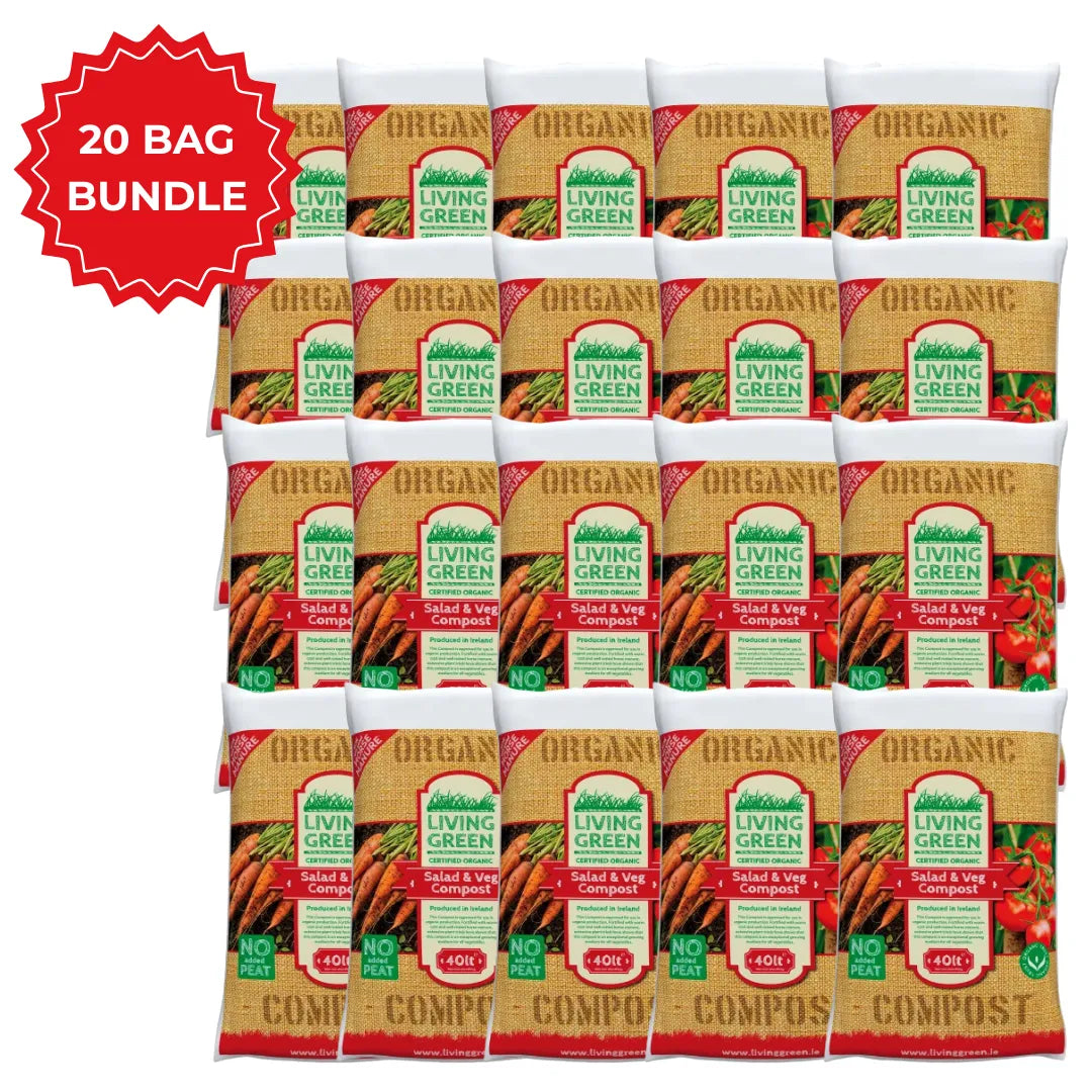Living Green Compost Salad & Veg 40 Litre (x20 Bags Pallet Bundle)