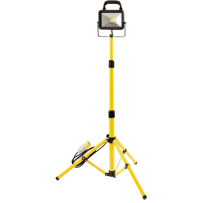 Draper 110V COB LED Worklight With Tripod, 20W, 1300 Lumens