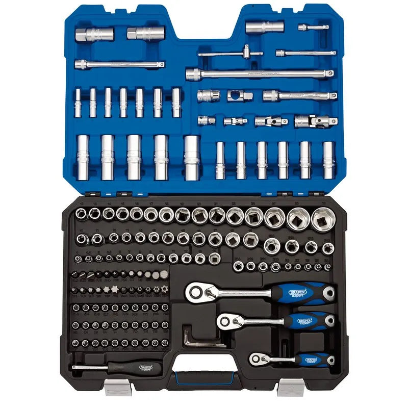 Draper Metric Socket Set, 1/4", 3/8" and 1/2" Sq. Dr. (149 Piece)