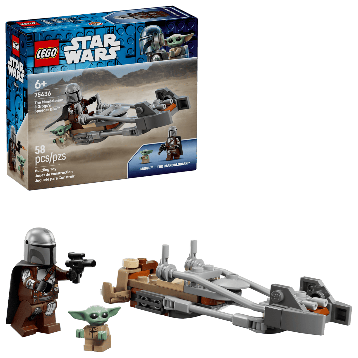 LEGO Star Wars 75436 The Mandalorian & Grogu's Speeder Bike