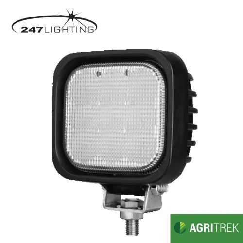 Agritrek 5 Inch Square LED Work Lamp 27W - 247 CA 5754, 9-32V Flood Beam