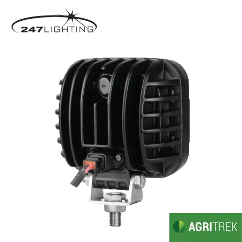 Agritrek 5 Inch Square LED Work Lamp 27W - 247 CA 5754, 9-32V Flood Beam