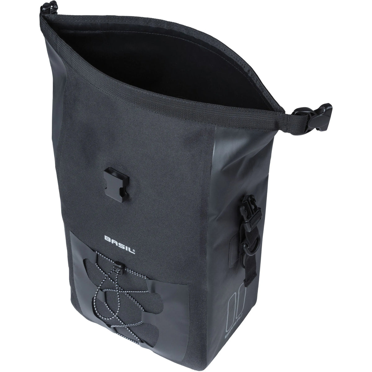 Basil Navigator Waterproof Pannier Bag - Medium 12-15L | Black | Single Side
