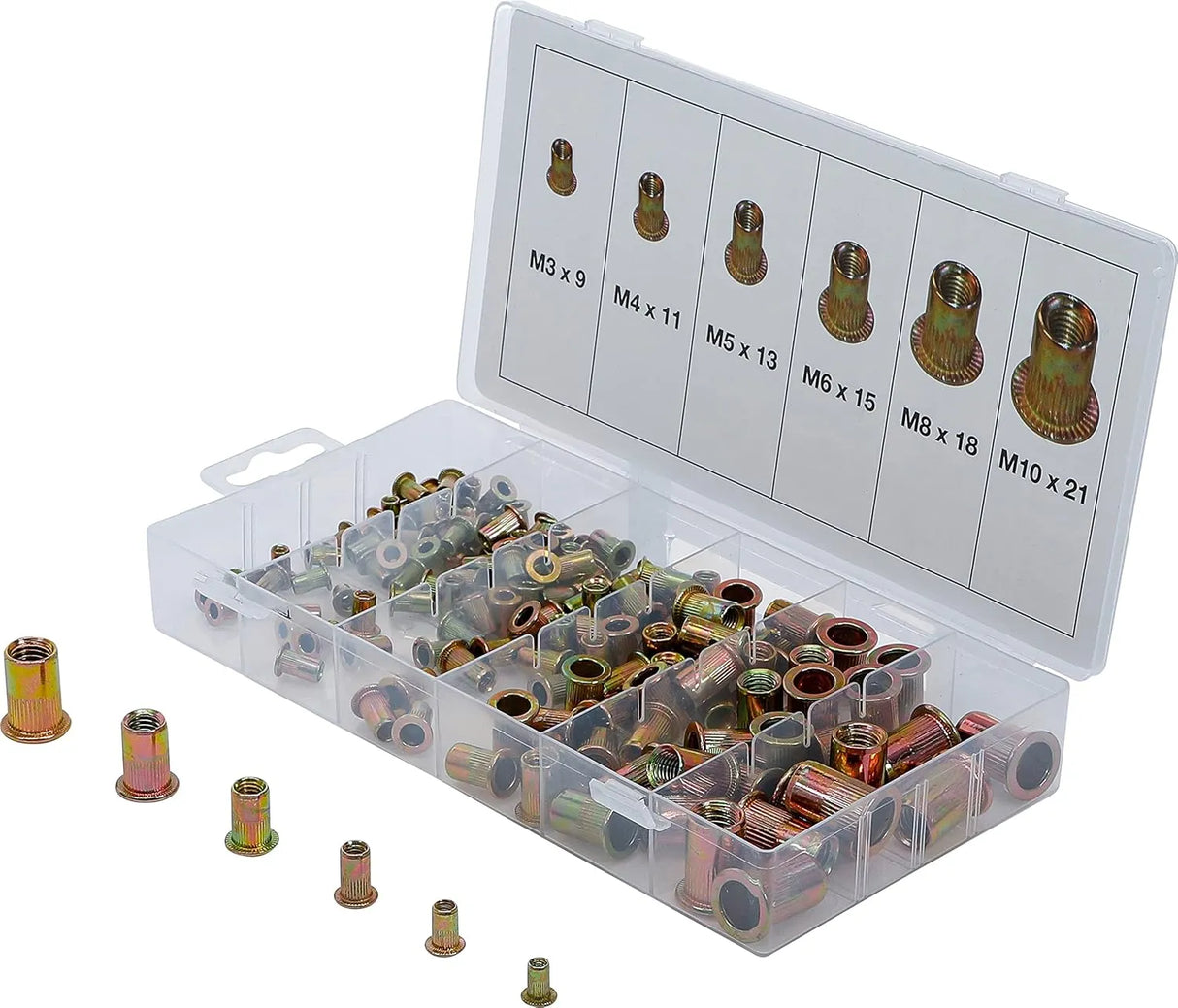 Rivet Nuts Assortment - 150 pcs.