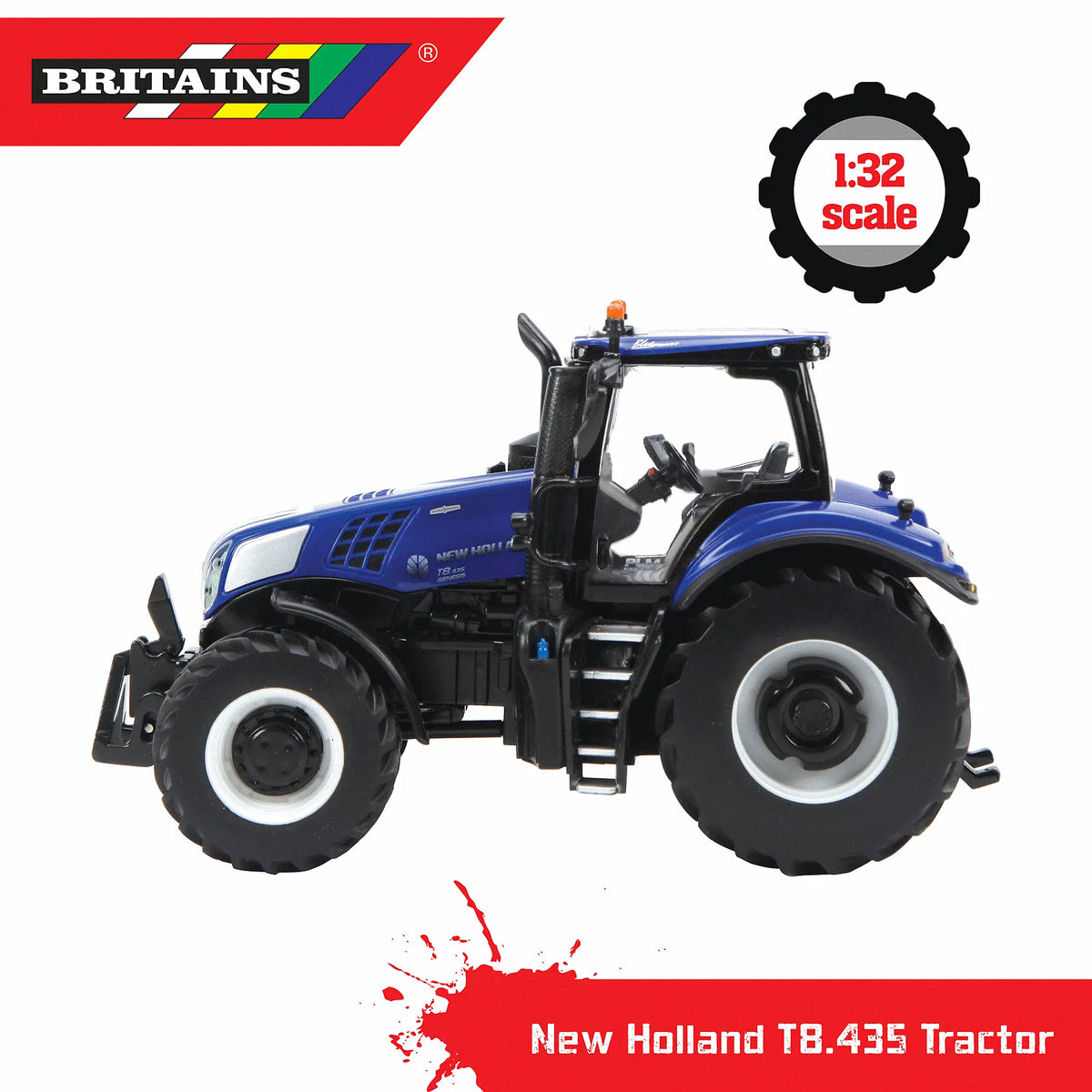 Britains New Holland T8.435 Tractor 1:32 Scale Model 43216