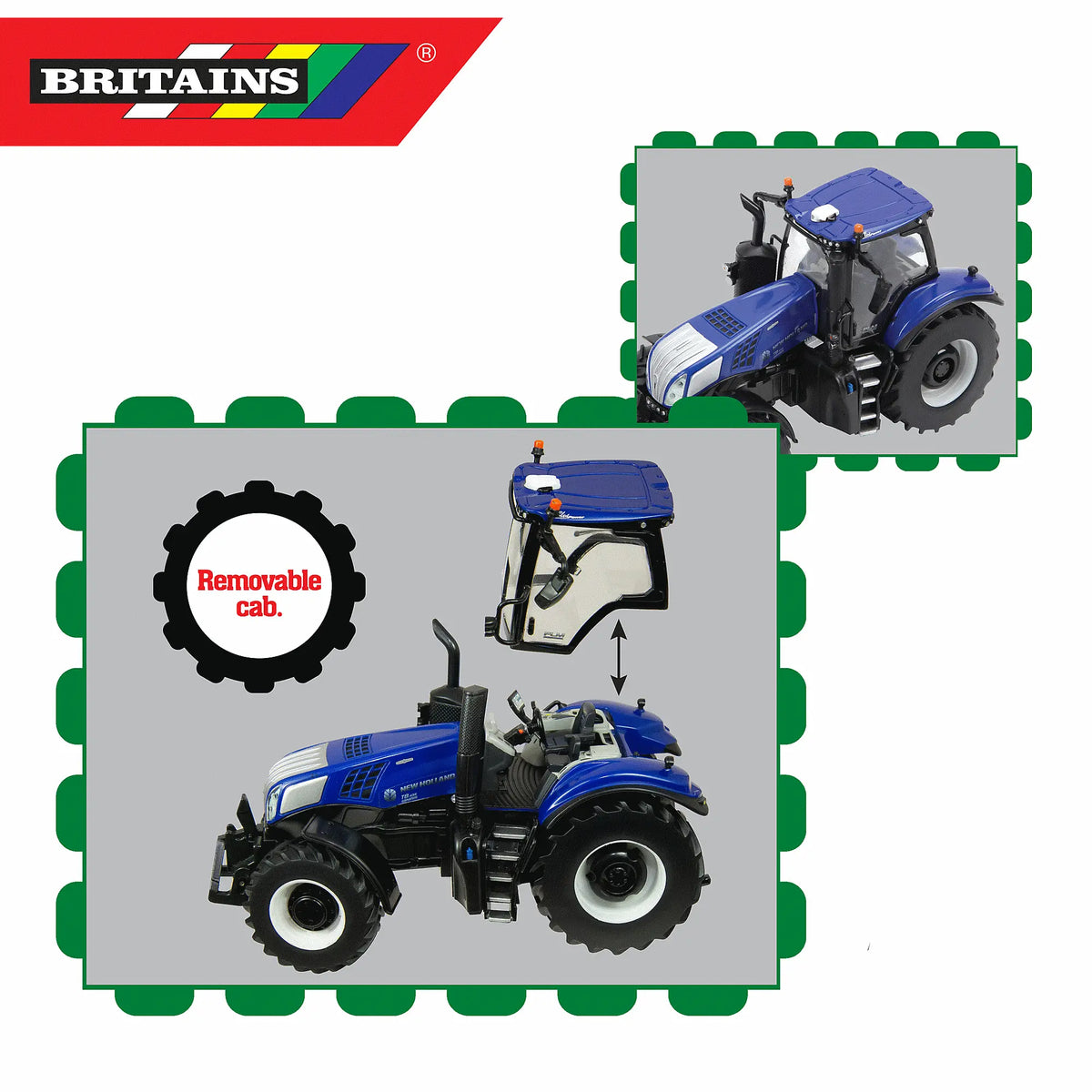 Britains New Holland T8.435 Tractor 1:32 Scale Model 43216