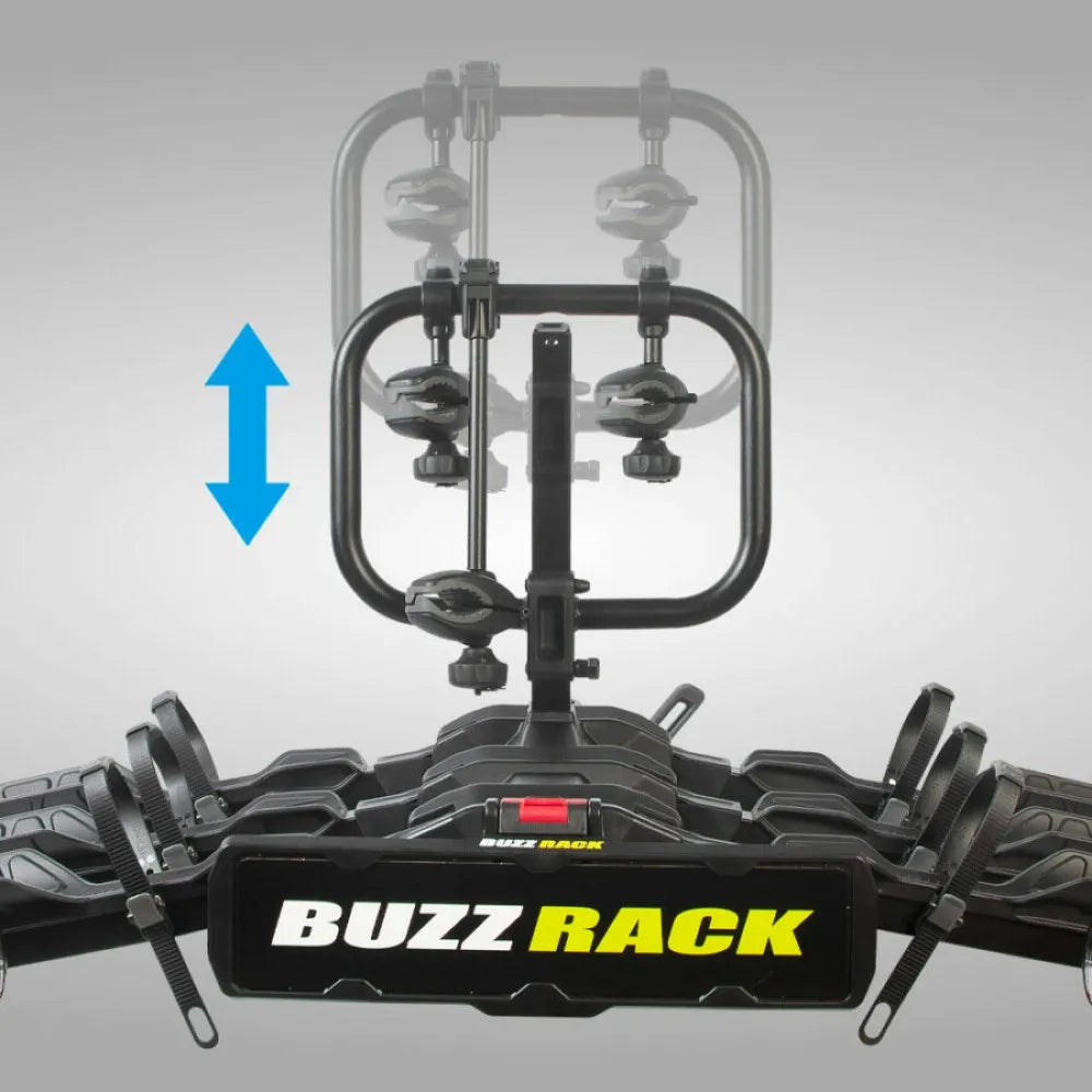 Buzzrack Scorpion Lite 3 Bike Rack - Tow Bar Mount for E-Bikes with 13-Pin Plug