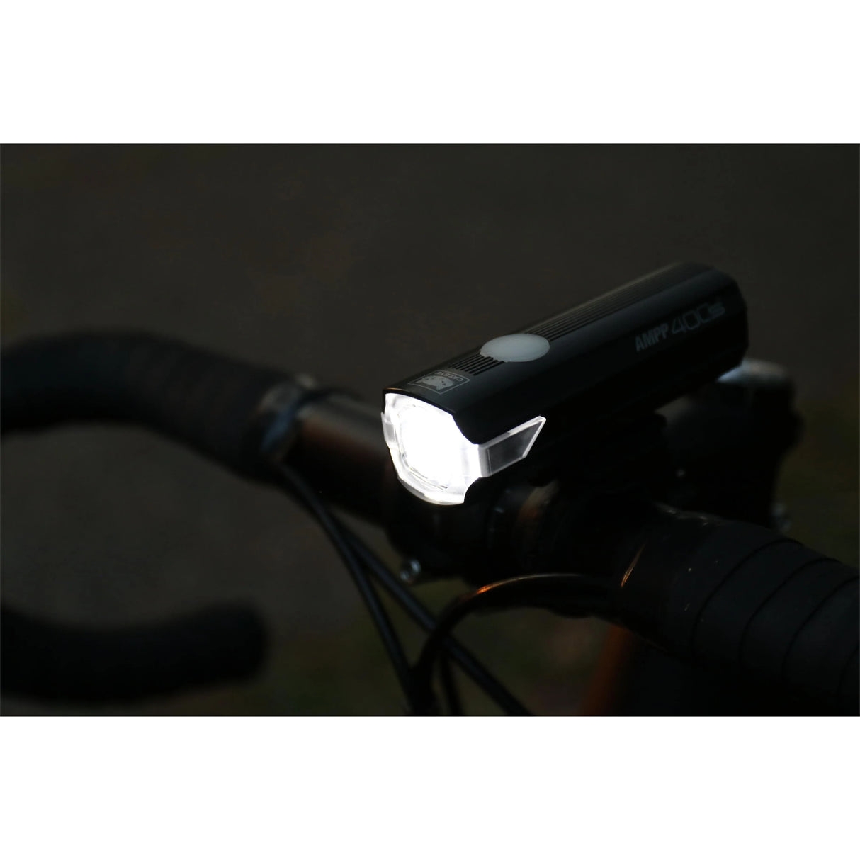 Cateye AMPP 400S Front Bike Light - 400 Lumen USB-C Rechargeable with 5 Modes
