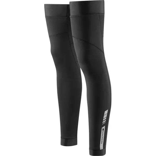 Madison RoadRace Optimus Softshell Leg Warmers - Black | Thermal & Windproof Cycling Warmers