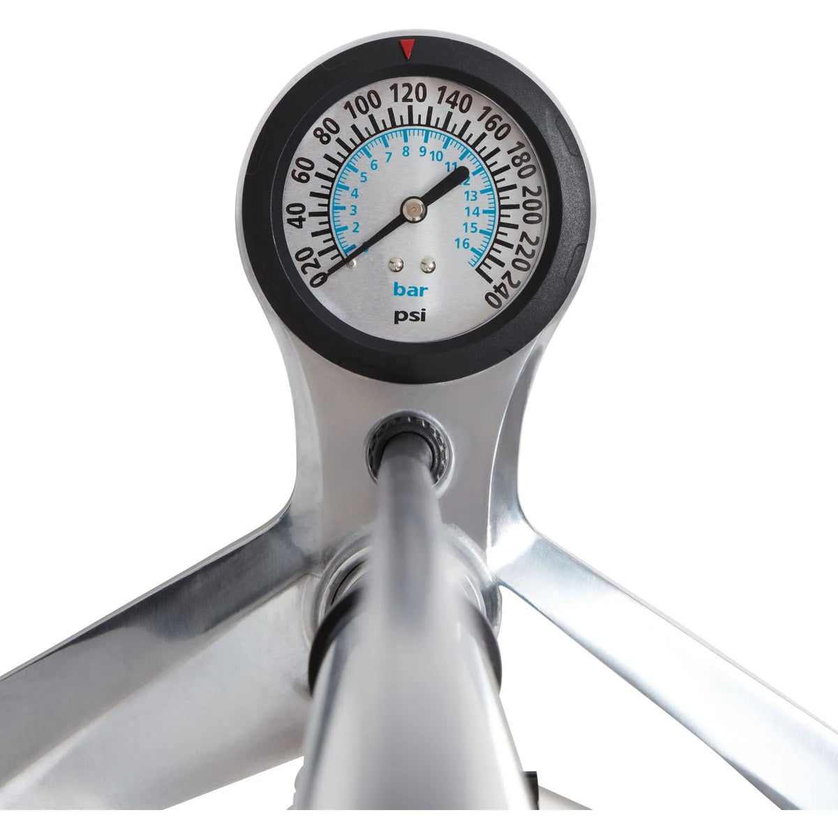 Classictrax Floor Pump QA4417 - High Pressure Bicycle Pump with Gauge & Twin Valve
