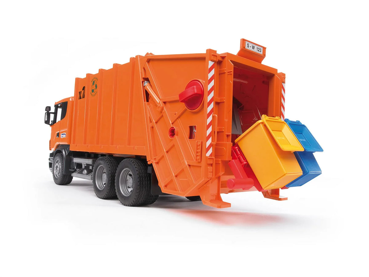 Bruder Scania R-Series Garbage Truck (orange)
