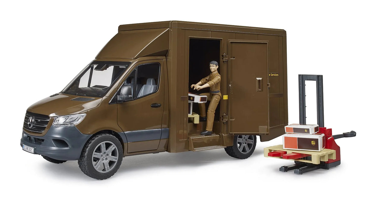 Bruder Mercedes Sprinter UPS with Driver and Accessories
