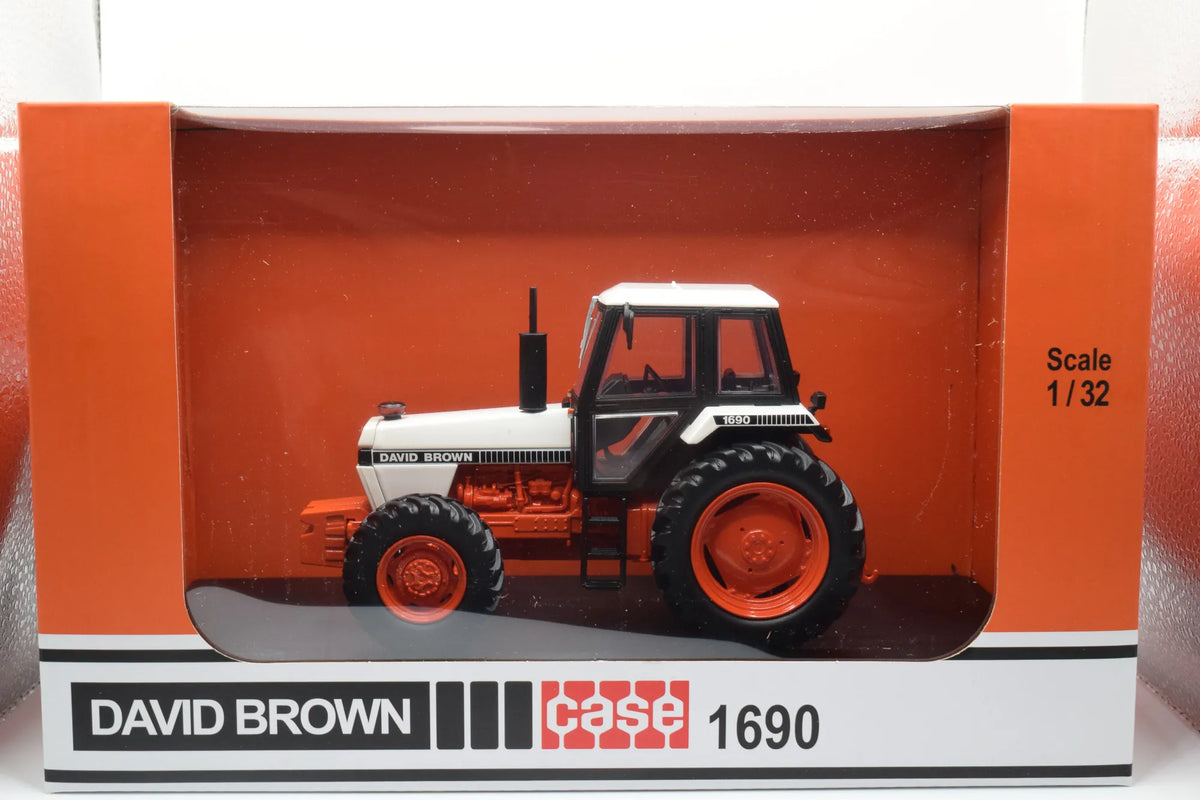 David Brown 1690 Model Tractor 1:32 Scale Die‑Cast 4WD by Universal Hobbies (1979‑83)