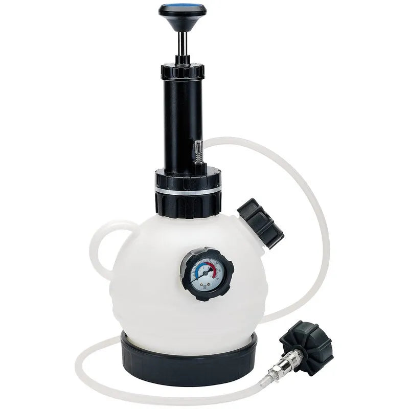 Draper 22495 Pump Action Brake Bleeder – 2 L Capacity, Pressure Gauge, One‑Person Operation