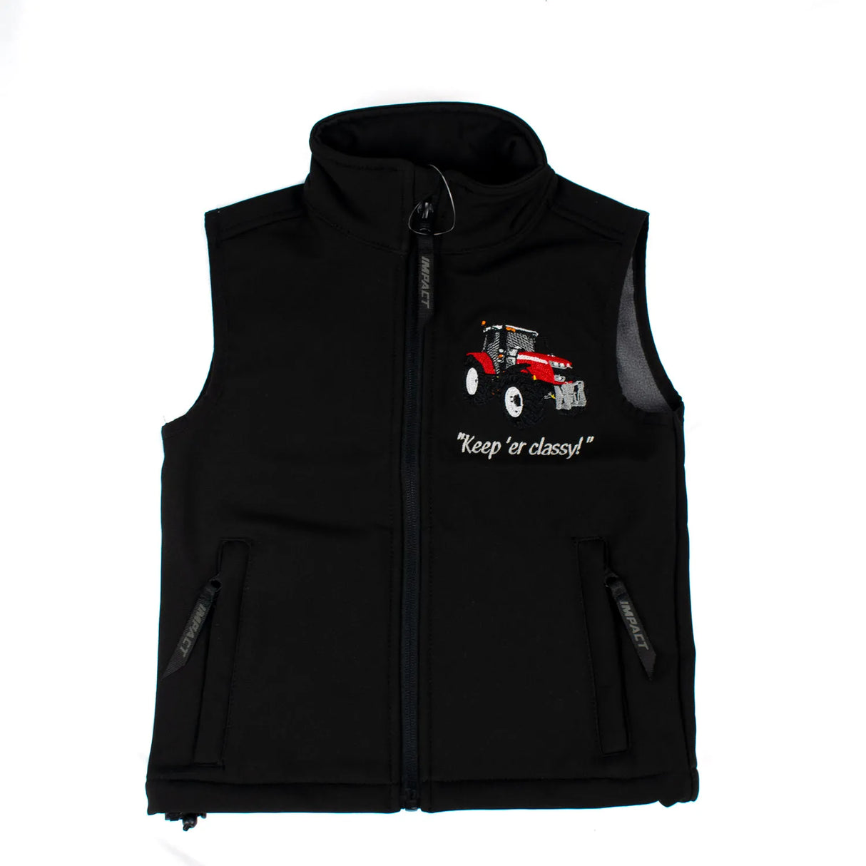 Impact Kids Massey Ferguson Softshell Gilet "Keep Her Classy"