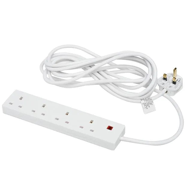 4 Gang 2 Metre Extension Lead