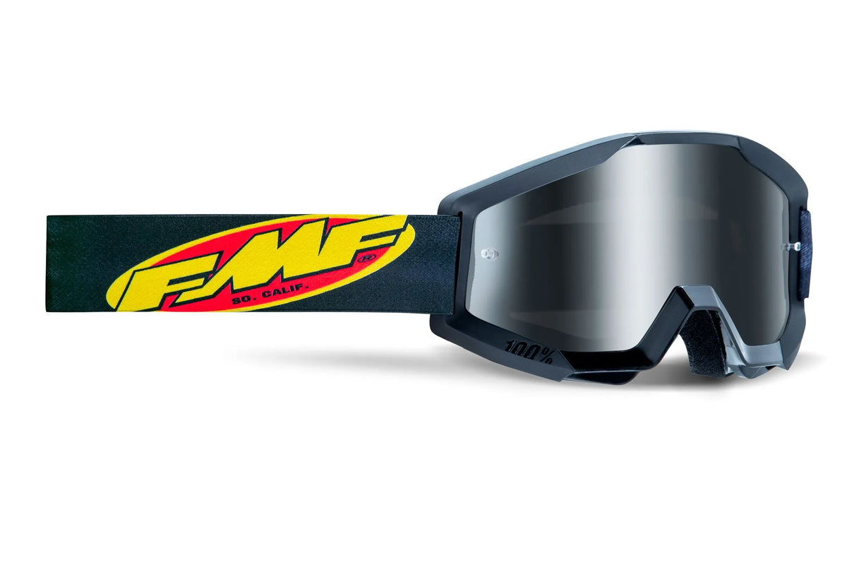 FMF PowerCore Black Goggles - Youth