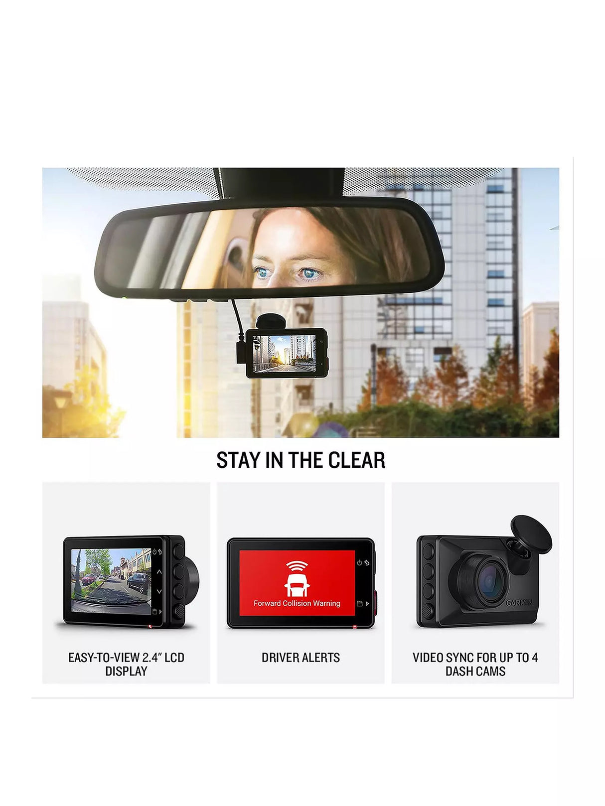 Garmin DashCam X110 - 1080p HD Voice‑Controlled Dash Camera with Polarizer & Wi‑Fi