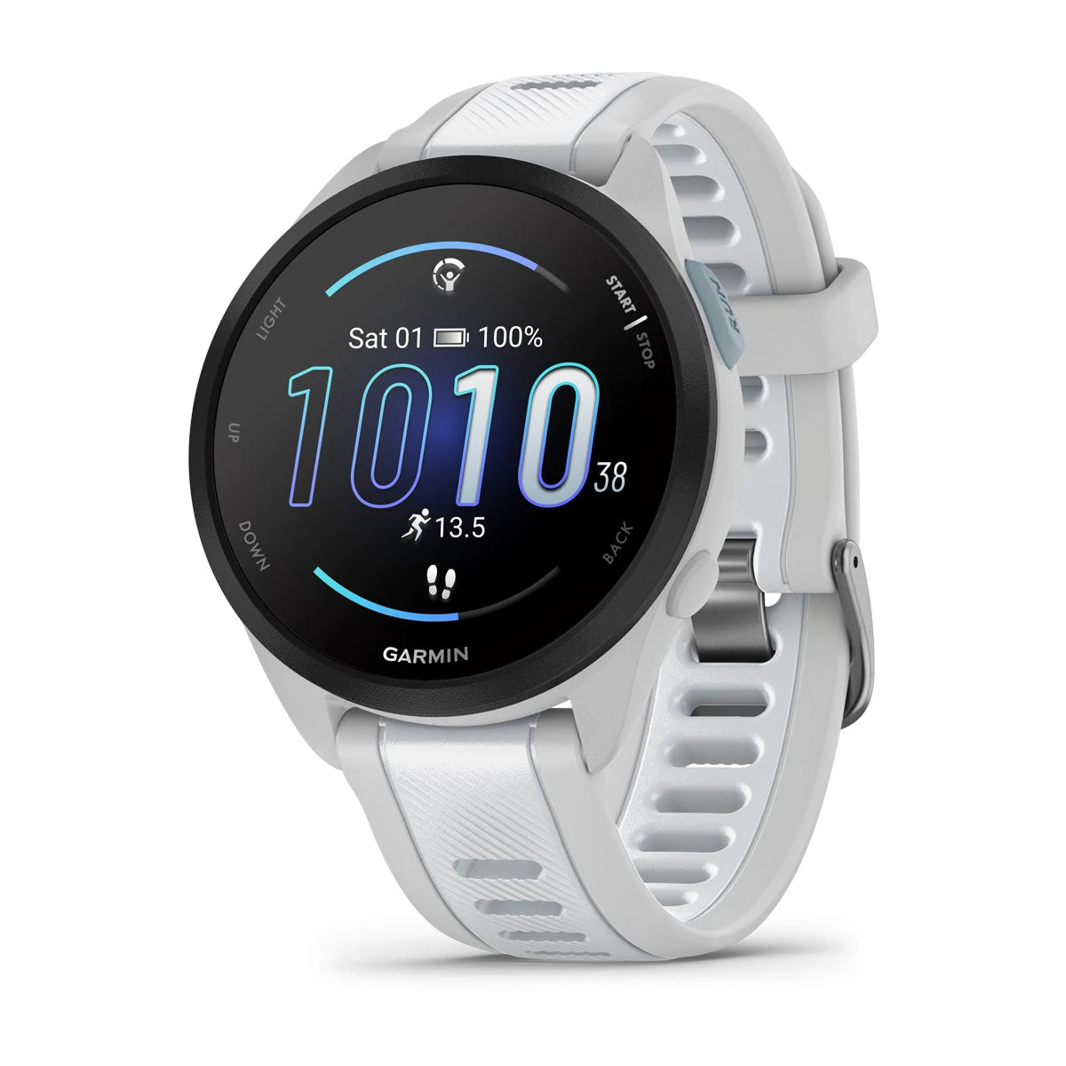 Garmin Forerunner 165 GPS Running Watch - Mist Grey/Whitestone, Fitness & Health Tracker