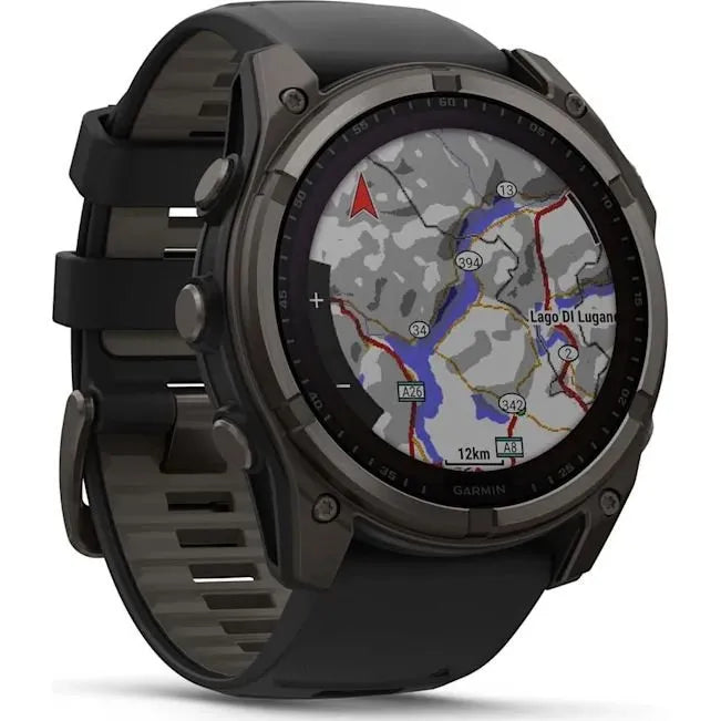 Garmin fēnix 8 51 mm Sapphire Solar - Carbon Gray Titanium / Black Sport Loop