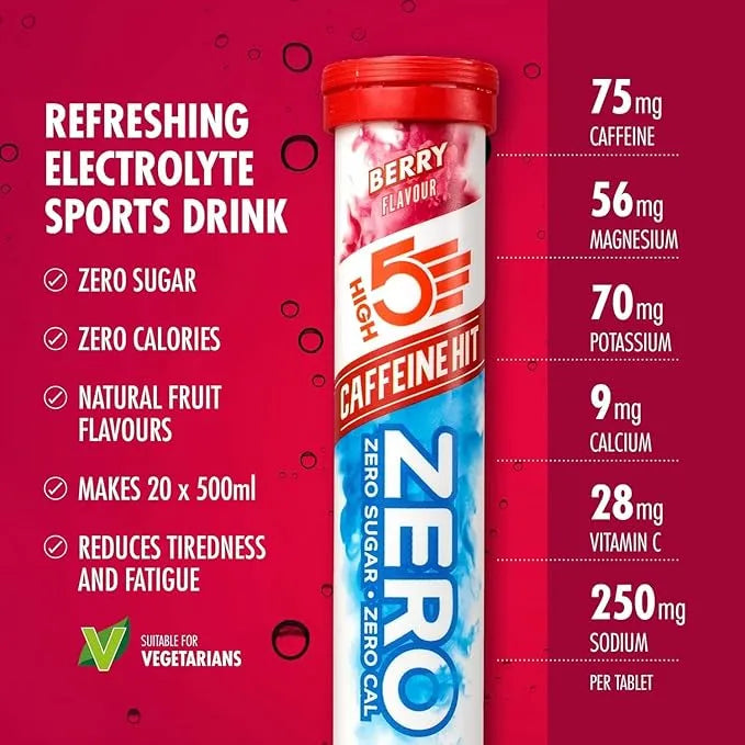 High 5 Zero Caffeine Hit Electrolyte Drink - Hydration & Electrolytes for Superior Performance
