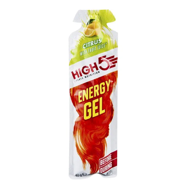 High5 Energy Gel Aqua - Citrus Flavor, Caffeine-Free Hydrating Energy Gel