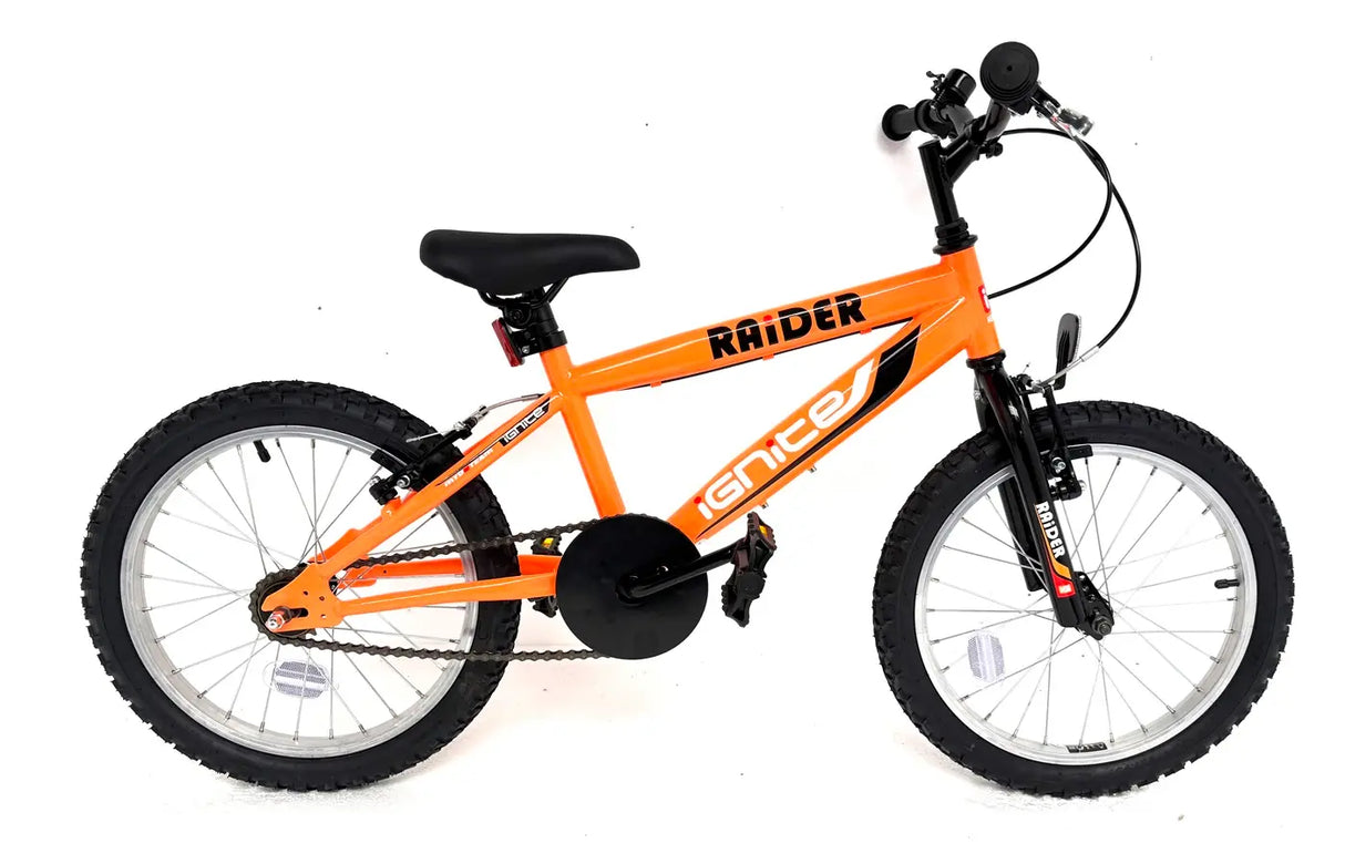 Ignite Raider 18 inch Boys Bike - Neon Orange