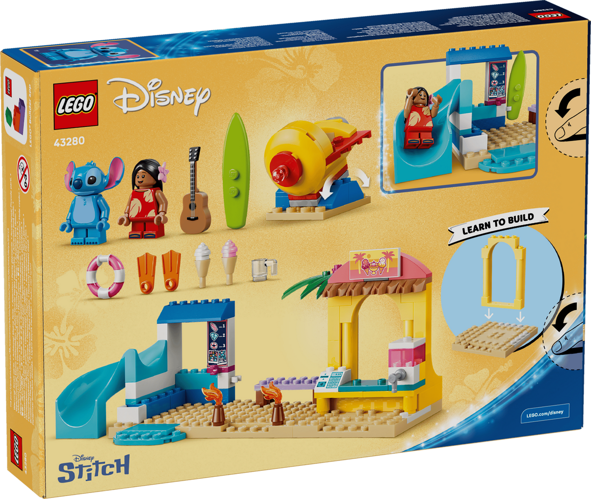 LEGO Disney 43280 Beach Fun with Lilo & Stitch