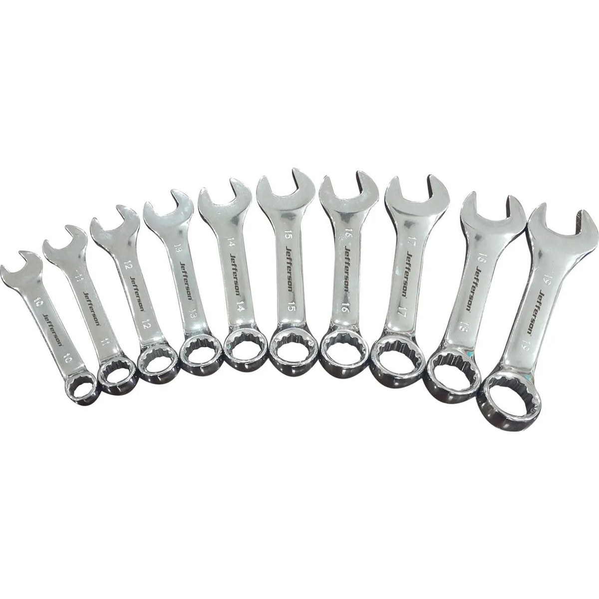 Jefferson 10 Piece Stubby Spanner Set