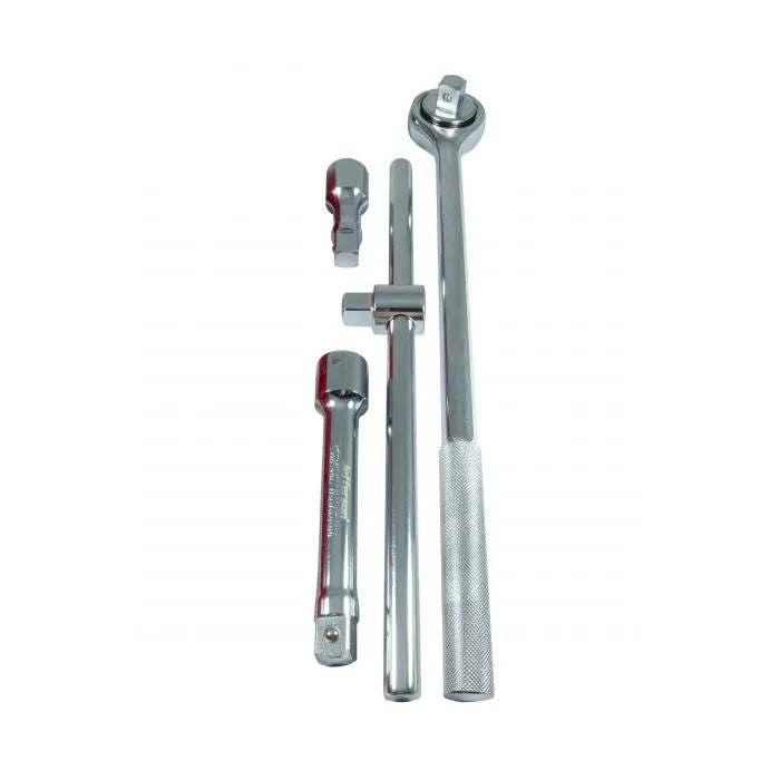 Jefferson 14 Piece 3/4" Drive Socket Set - Metric Sockets, Ratchet, Extensions, and T-Bar