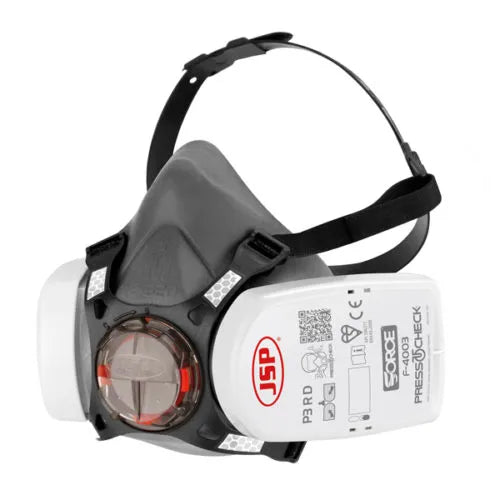 JSP Force 8 BHT0A30L5N00 Half Mask with P3 Filters, Size M - Grey