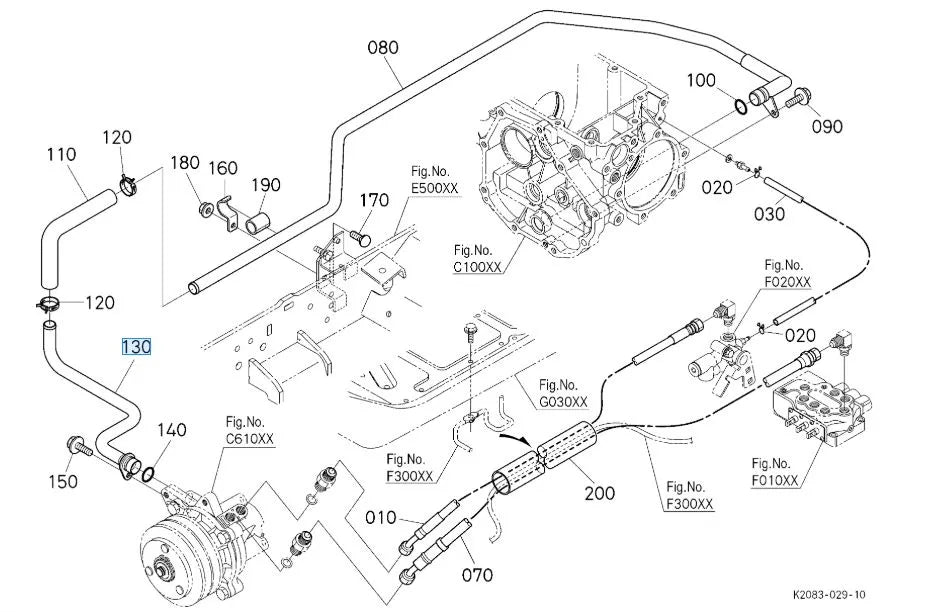 K2063-16634 Kubota HOLDER,CYLINDER RH for G23-LD Steering Linkage