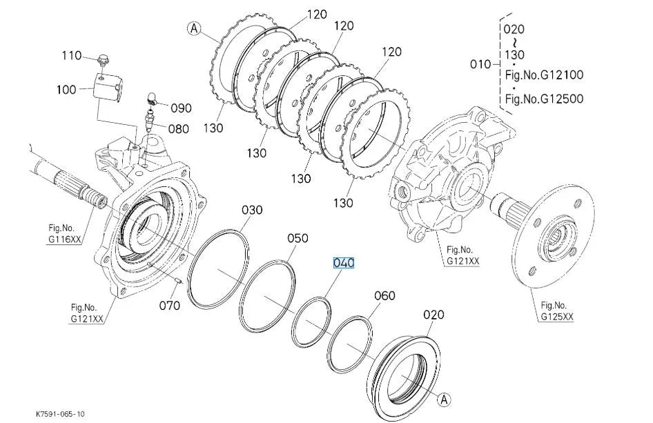 K7561‑18740 Kubota Brake Seal BF‑74 - Genuine OEM