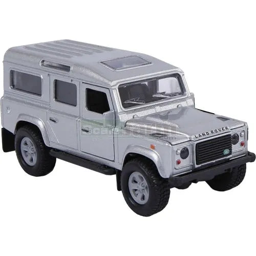 Kids Globe Pull‑Back Land Rover Defender Light & Sound - Die‑Cast 4×4 with Opening Doors & Suspension (13 cm)