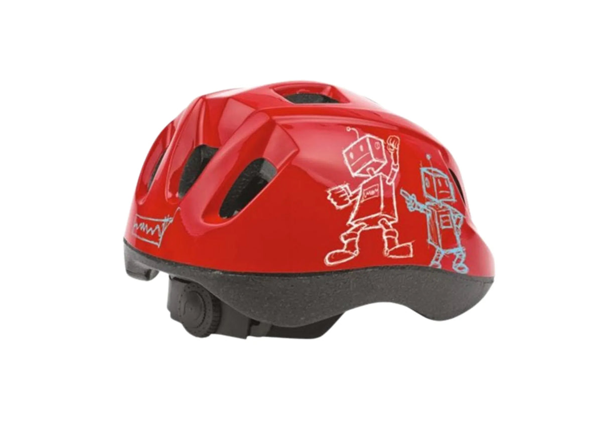 Kids Robot Helmet - Secure Fit, 8 Vents, Fun Robot Design