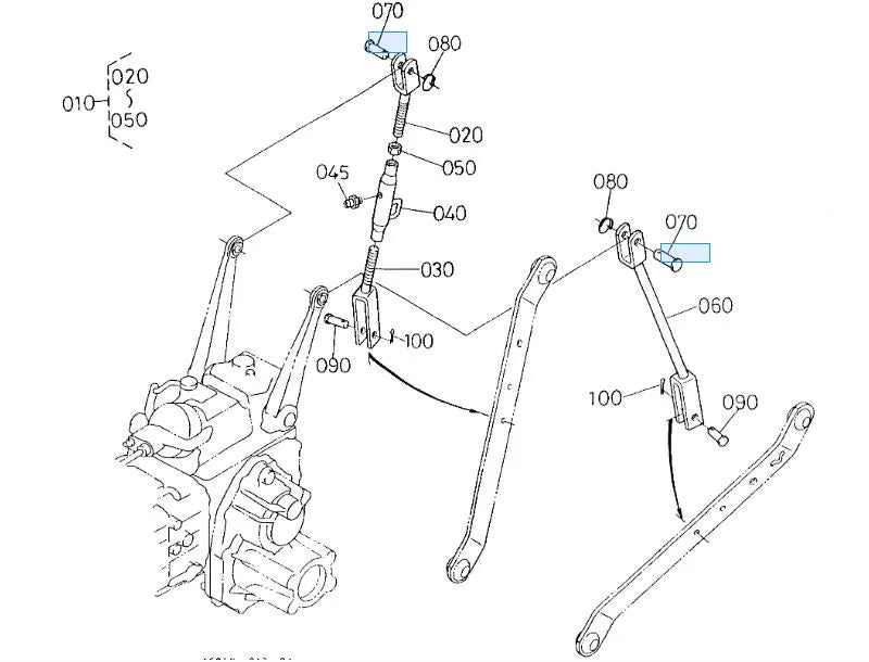 Kubota 05122-51650 Pin, Joint - Genuine Lift Rod & Linkage Pin for Tractors