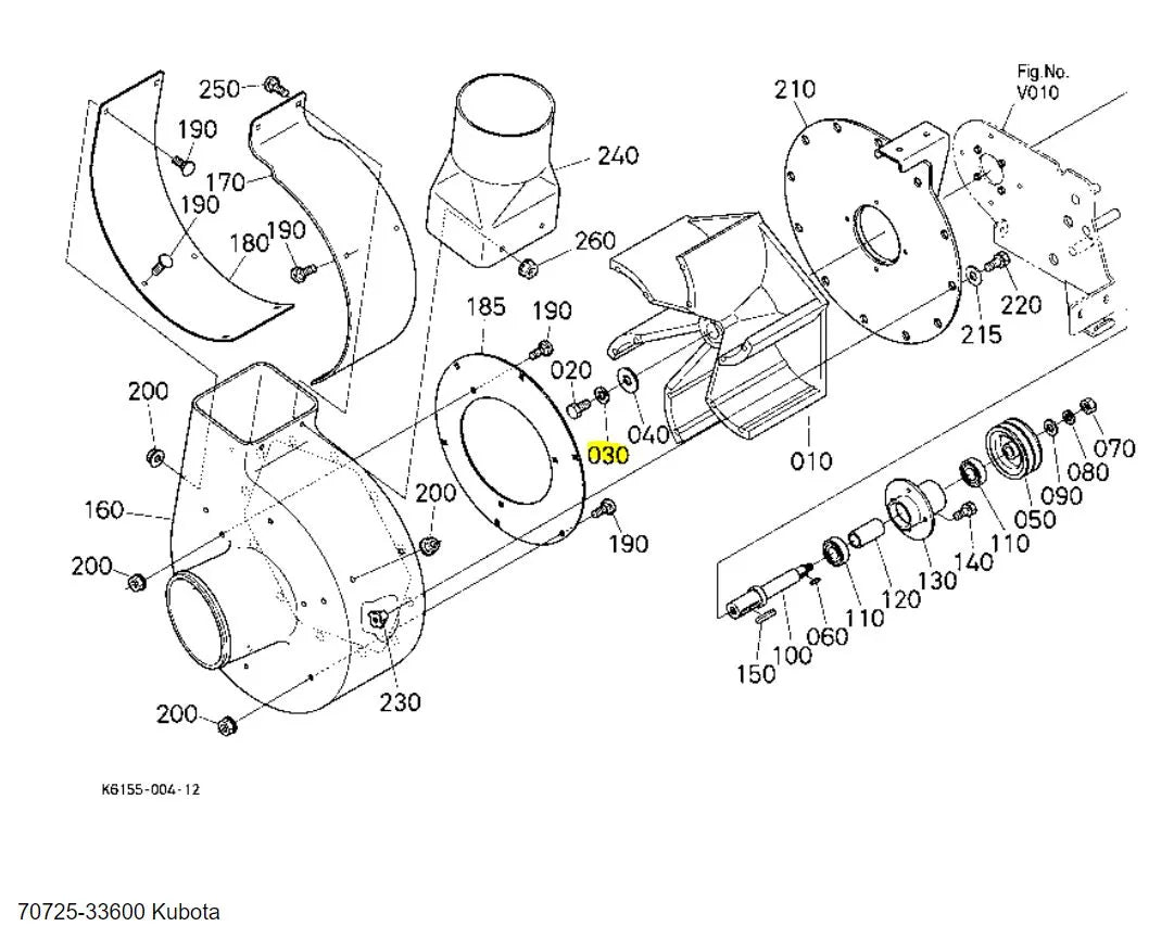 Kubota 70725-33600 Washer Spring for Spindle, Pulley, and Blade Assemblies | OEM Quality