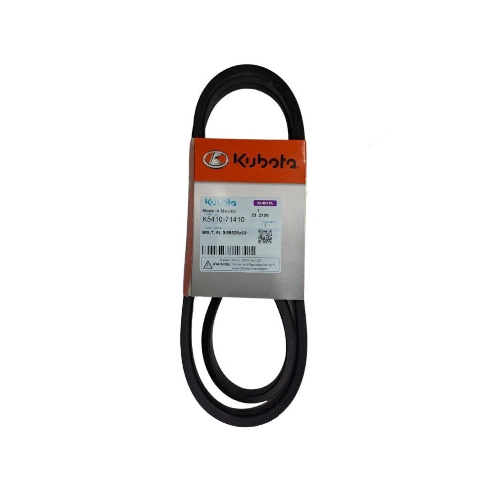 Kubota Deck Drive LH Belt K541071410 - Fits G21, G18, RCK48GREC, RCK48GREC2