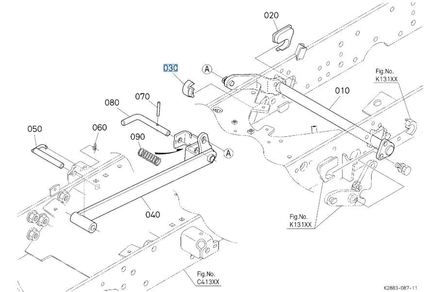 Kubota K2581‑44282 BOSS, LIFT LOWER | OEM Lower Lift Boss for BX & G‑Series Rear Links