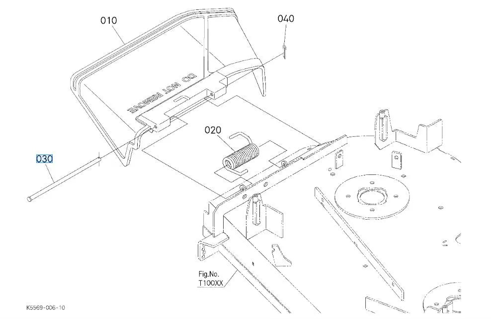 Kubota K5617-47152 Pin Cover - Compatible with Multiple RCK Deck Models