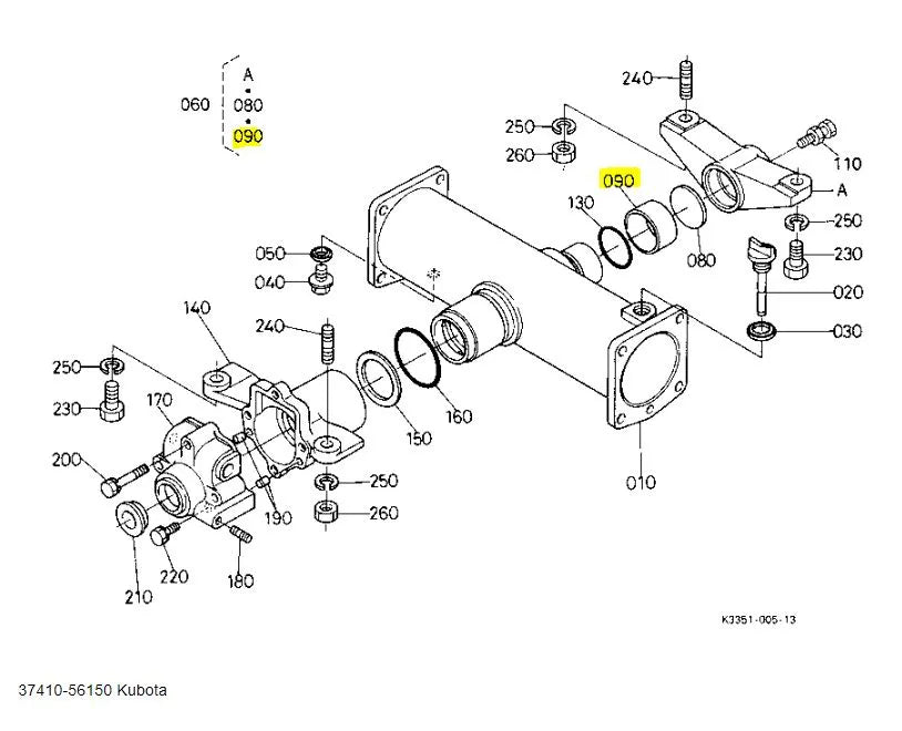 Kubota OEM Rear Axle & Differential Case Bush (37410-56150)