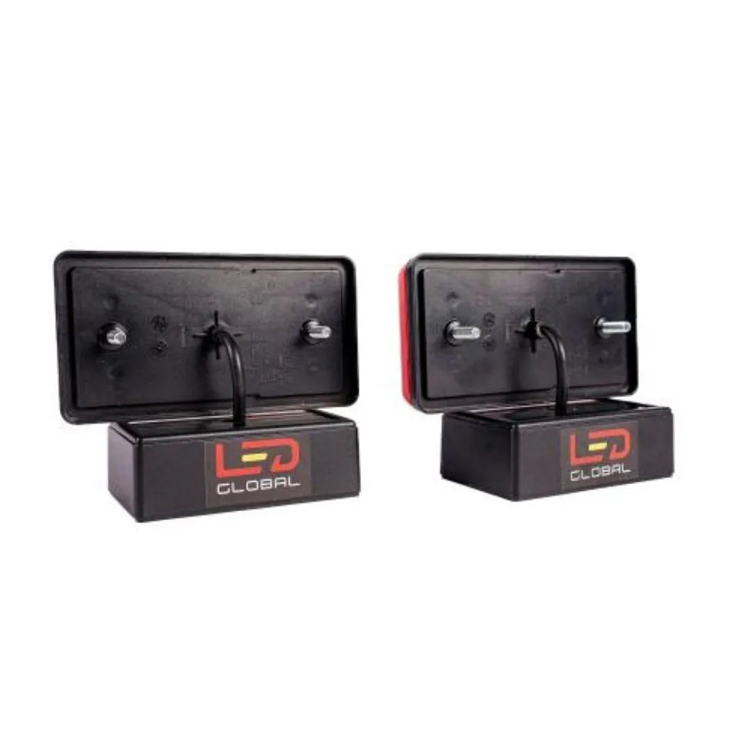 LED Global LED Rectangular Combination Tail Light-Pair