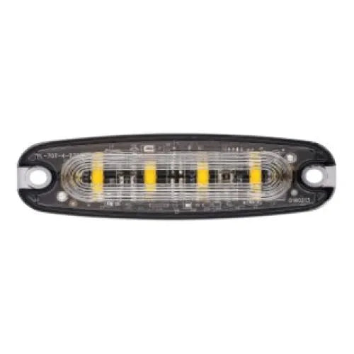 LED Global Slim Amber Warning Strobe - 4 LED, R65 Approved, 3M Adhesive - LG764